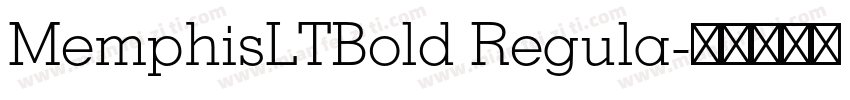 MemphisLTBold Regula字体转换